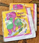 X 16 Vintage 1992 New Sealed Barney And Baby Bop Kids Party Paper Napkins. Price: $18.25.