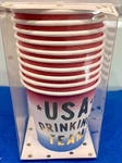 New Sealed Box Slant Collection Usa Drinking Team Set Of 10 Paper Shot Cups. Price: $8.99.