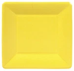 Caspari Square Paper Salad/dessert Plates, Grosgrain Yellow - 2 Pack (5957SP) New. Price: $19.00.