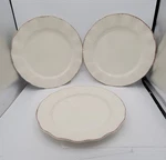 Better Homes & Gardens Harvest - Cream Mist 10.75" Plate Set 3 Rippled Rim Mint Used. Price: $69.99.