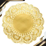 50PCS Gold Lace Paper Doilies Inch Round Tableware Disposable Foil New. Price: $10.93.