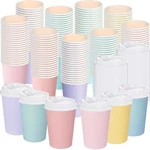 60 Pcs Spring Pastel Coffee Cups With Lids 12 Oz Disposable Color... New. Price: $39.19.