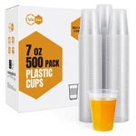 Disposable Plastic Cups 7OZ 500 Pack Heat Resistant Food Safe Turbo Bee Drinking New. Price: $46.99.