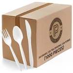 Cutlery Plastic Combo Sets Medium Weight Disposable Silverware White 1000 Count New. Price: $29.77.