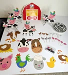 Barnyard Bash Farm Animals Theme Toddler Party Supplies Lot Decorations Used. Price: $24.99.