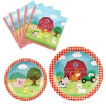 Wernnsai Farm Plates And Napkins - 48PCS Animals Birthday Decorations Ba... New. Price: $20.80.