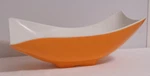 Get Flare Serving Bowl Sunset Orange Mcm Melamine Microwave Safe 1.9 Quart Used. Price: $19.99.