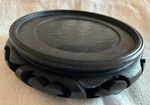 Oriental Asian Black 3-FOOTED Round Display Stand, Hong Kong, Up To 3-3/4" Used. Price: $19.99.