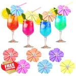 Wellfar Tropical Drink Straws Umbrella, Cocktail Parasol 50 Pcs New. Price: $20.00.