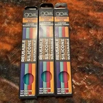 New Gosili Reusable Silicone Straws 3 Pks Of 4 (12) Standard Size. Price: $13.90.