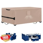 Kovshuiwe Khaki 76"WX54"DX28"H Table Cover New. Price: $55.99.