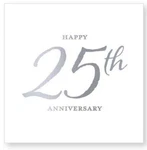 Happy 25TH Anniversary Cocktail Napkins By X&o Paper Goods (20 Count) New. Price: $8.99.