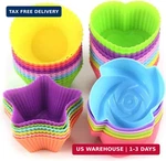 Silicone Cupcake Liners For Baking, 24PCS Reusable Cups Greaseproof New. Price: $15.51.