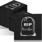 100 Pcs Death To My 20S Napkins 30TH Birthday 5X5" Black Silver Foil 2-PLY New. Price: $20.43.