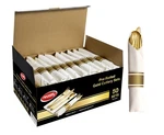 50 Pcs Gold Plastic Silverware Set Pre Rolled Napkin Cutlery Utensils Party New. Price: $52.75.