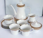 Vintage Santa Clara Porcelana White/gold Gilded Coffee/tea Set Spain 1970 Unspecified. Price: $70.58.
