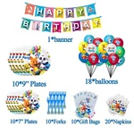 Word Party Decoration Happy Birthday 82 Piece Set Banner Bags Cake Topper New. Price: $7.99.