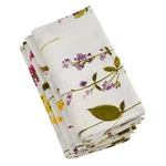 Saro Lifestyle 100% Linen Table Runner & 8 Napkins Botanical Nwt Set New. Price: $39.99.