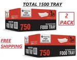 2 Pack - Members Mark Heavy Duty Paper Food Trays, Lbs., 750 Ct. New. Price: $82.12.