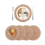 Round Placemats Set Of - Natural Jute For Kitchen Decor 4 New. Price: $47.45.