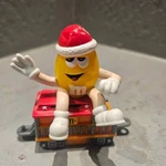 Peanut And Waving Christmas Train Car 3" Used. Price: $8.50.