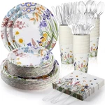 350 Pcs Easter Spring Floral Party Decoration Paper Plates Disposable Tablewa... New. Price: $48.26.