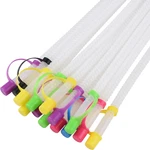 Bendable Straws With Covers Cap - 11 Inch Long Flexible Bendy New. Price: $21.99.