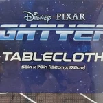 Disney Pixar Buzz Lightyear Vinyl Tablecloths Are 52 Inches Wide And 70 New. Price: $8.95.