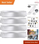 Stainless Steel Heat Plates 4-PACK For Nexgrill And Members Mark Outdoor New. Price: $35.98.