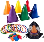 30 Piece Carnival Outdoor Fair Tossing Games Toy Party Set W/ 12 Rings Bean New. Price: $23.03.
