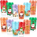 Acellegic 12 Pack Christmas Reusable Coffee Cups Gifts Bulk With Lid Plastic New. Price: $57.62.
