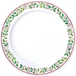 Amscan Holly Christmas Plastic Dessert Plates Reusable Party Tableware (20 Piece New. Price: $19.64.