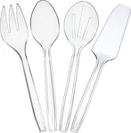 Plasticpro Disposable Serving Utensils, 3 Spoons, Forks Knives New. Price: $14.97.