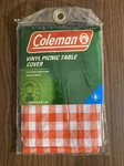 Coleman Red And White Classic Checked Vinyl Table Cover Picnic Cloth 54" X 84" New. Price: $9.99.