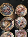 Vintage Romantic Victorian Keepsakes Collector Plates Cottage Decor Set Of 8 Coa Used. Price: $75.00.