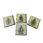 Vintage Nos 4PKS Of 16 Spode Christmas Tree 3 Ply Napkins Creative Paper 9 7/8" New. Price: $23.59.