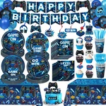 Video Game Birthday Decorations Includes Plates, Napkins, Cups, Cutlery, Cake... New. Price: $35.73.