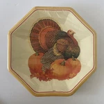 Vintage American Greetings Large Dinner Plates 8 - 10" Paper Thanksgiving New. Price: $6.00.