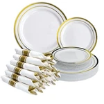 Pre Wrapped Cutlery 25 Sets Of Fork Knife Spoon Napkin Small New. Price: $64.61.