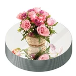 12" Round Mirror Centerpieces For Tables, Set Of Glass Center... New. Price: $56.53.