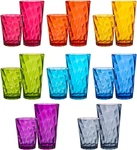 Optix Plastic Reusable Drinking Glasses (set Of 16) 14OZ Rocks & 20OZ Water C... New. Price: $41.42.