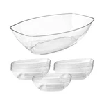 12 Pack Clear Oval Plastic Disposable Serving Bowls (64 Oz) - Part... New. Price: $51.99.