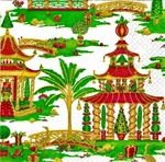 Caspari Christmas Pagodas White Paper Cocktail Size Napkins Pack Of 20 Nip New. Price: $6.95.