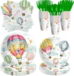 Hipvvild Hot Air Balloon Decorations Tableware For Birthday Baby Shower - New. Price: $21.02.