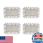 Raedan Natural Linen Placemats Set 4, 14X20 - Neutral Earth Tones Beige Coffe New. Price: $53.23.