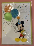 2 Papyrus Greeting Card New Disney Note Mickey Mouse Balloons Premium 3-D. Price: $8.99.