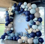 Navy Blue Balloon Arch Kit - Double Stuffed Dusty Pastel Ga... New. Price: $43.14.