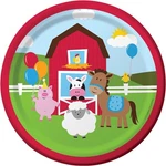 Farmhouse Fun Barnyard Animals Kids Birthday Party 7" Paper Dessert Plates New. Price: $9.99.