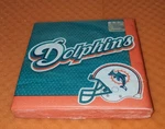 Miami Dolphins 2012 Official Nfl Licensed Vintage Party 36 Napkin Designware New. Price: $25.00.