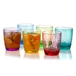 Hammered 15-OUNCE Plastic Tumbler Acrylic Glasses, Set Of 6 Multicolor New. Price: $27.59.